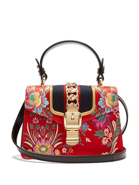 gucci floral bag mini|Gucci inspired floral handbags.